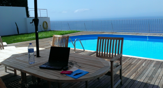 Das Office von Joyce Summer auf Madeira